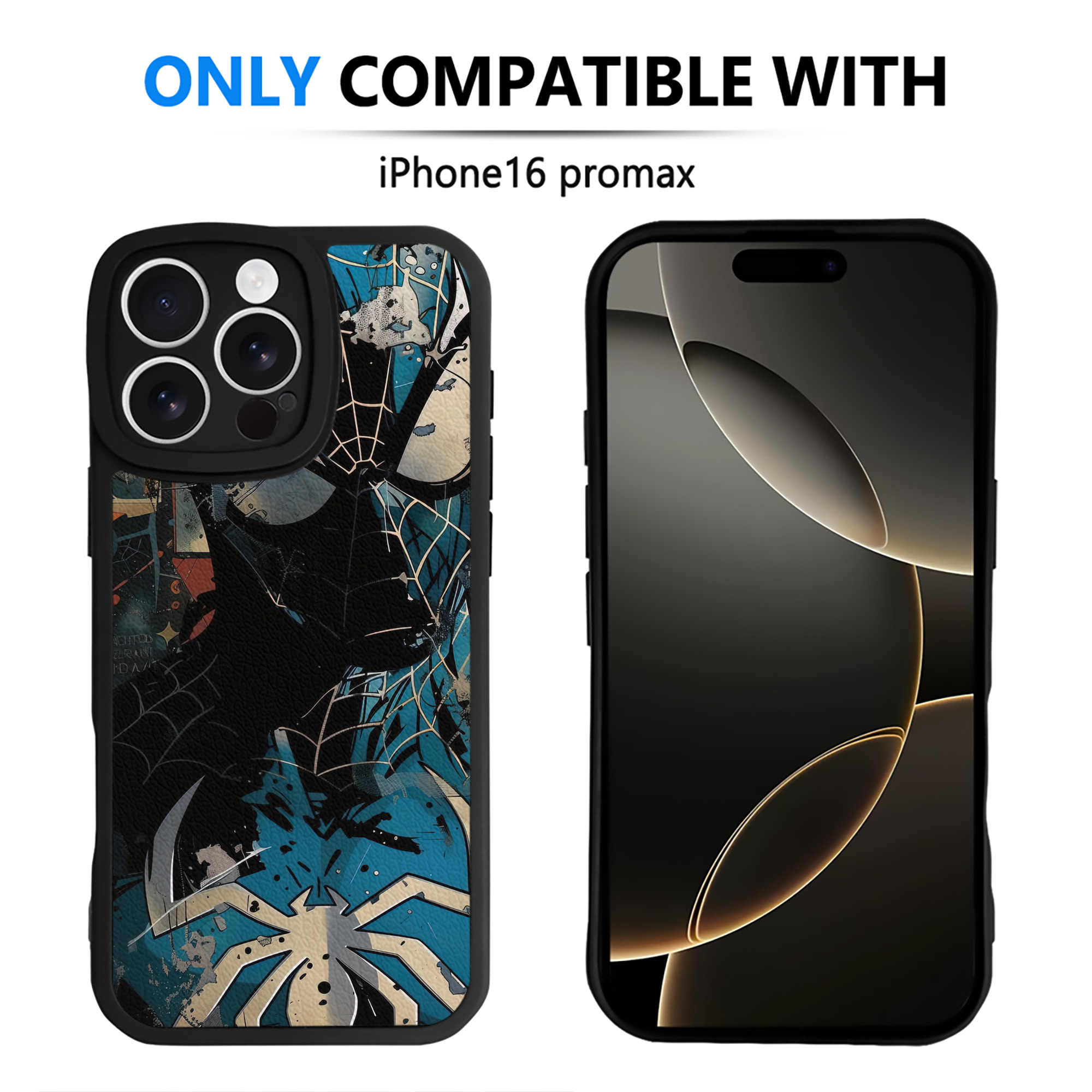 Spider Man スパイダーマン 【iPhone 16シリーズ対応】シリコンスマホケース（レザー調） 材質：シリコン